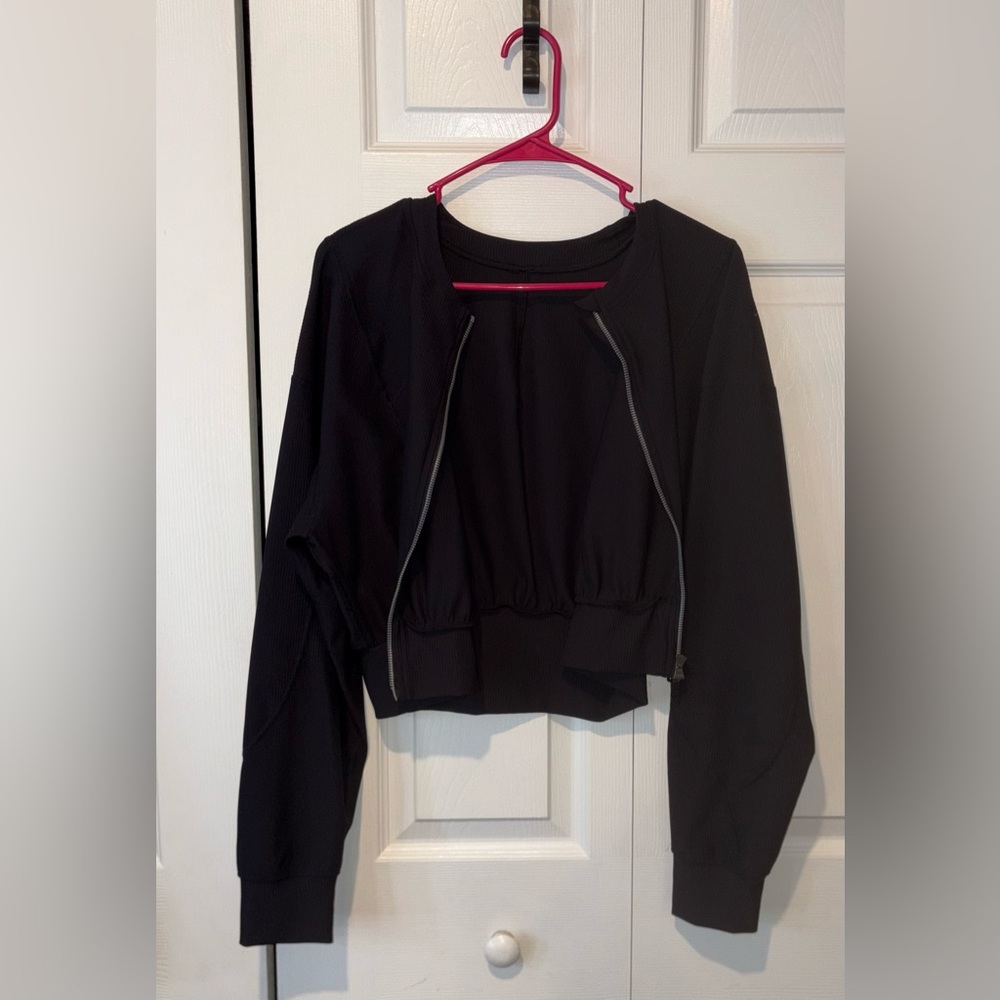 NWOT Black Bomber Jacket